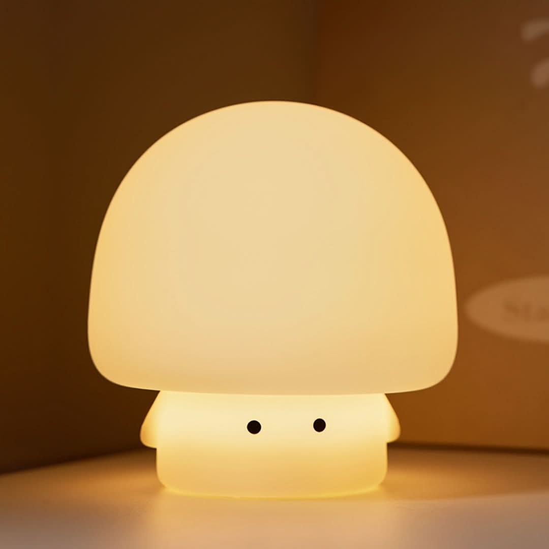 USB Rechargeable White Mushroom Night Light