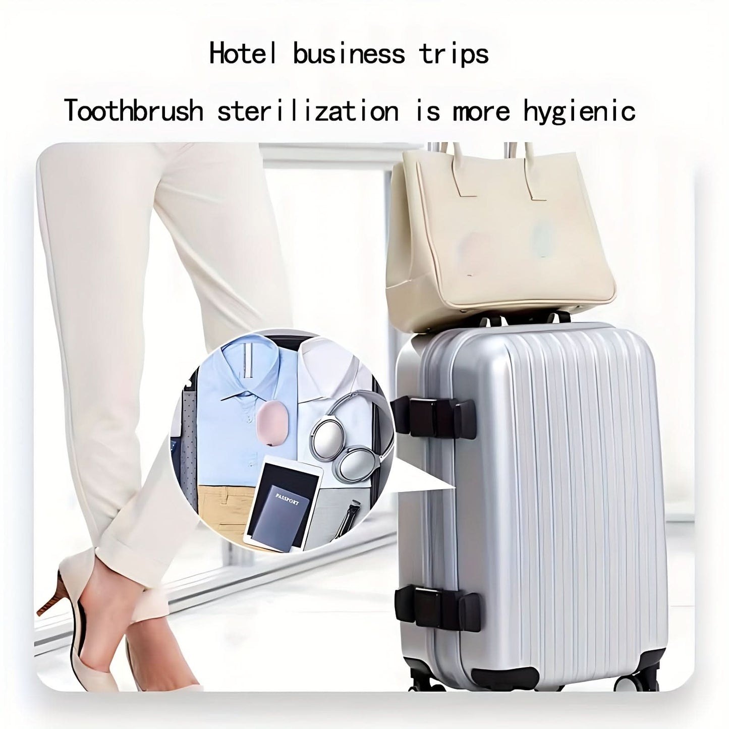 Mini Portable UV Toothbrush Sterilizer Case