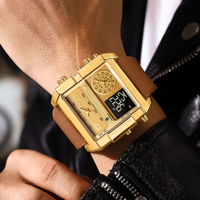 Men's Fashionable Square Quartz Wrist Watch