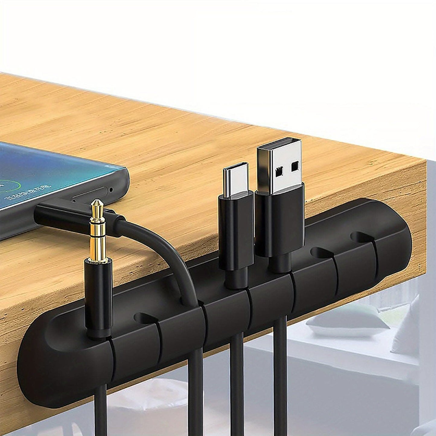 Silicone Cable Organizer Clip for Desk Management