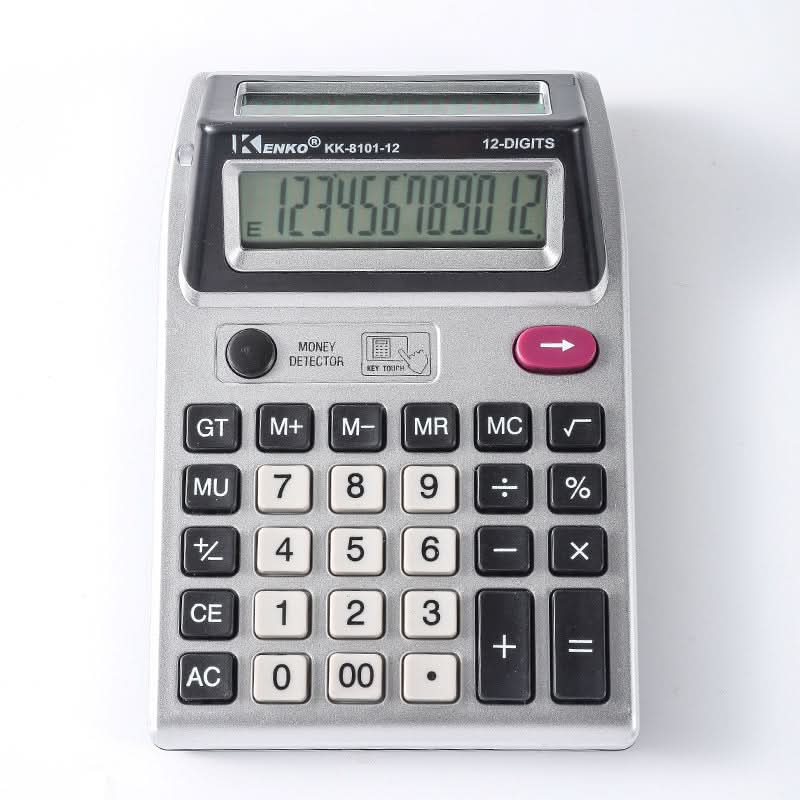 12-Digit Dual Display Desktop Calculator – LCD