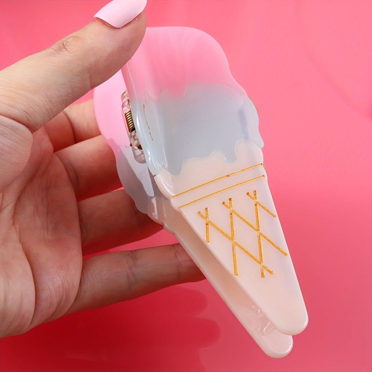 Cute Ice Cream Shape Hair Claw Clip