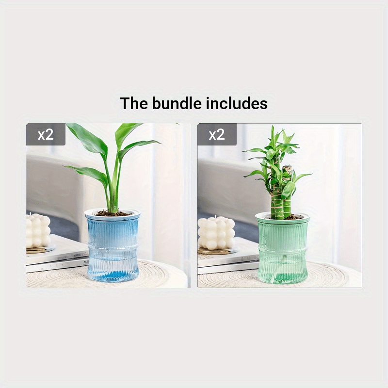 Self-Watering Bamboo Flower Pot