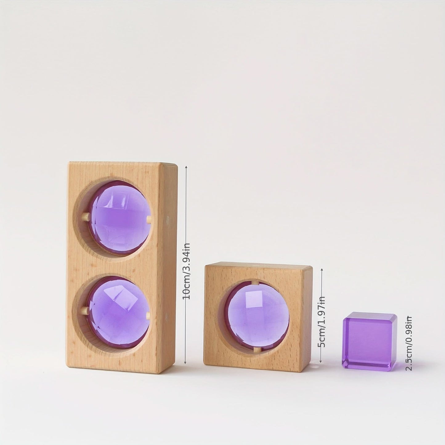 Colorful Acrylic Light & Shadow Blocks – Creative Stacking Toy for Kids
