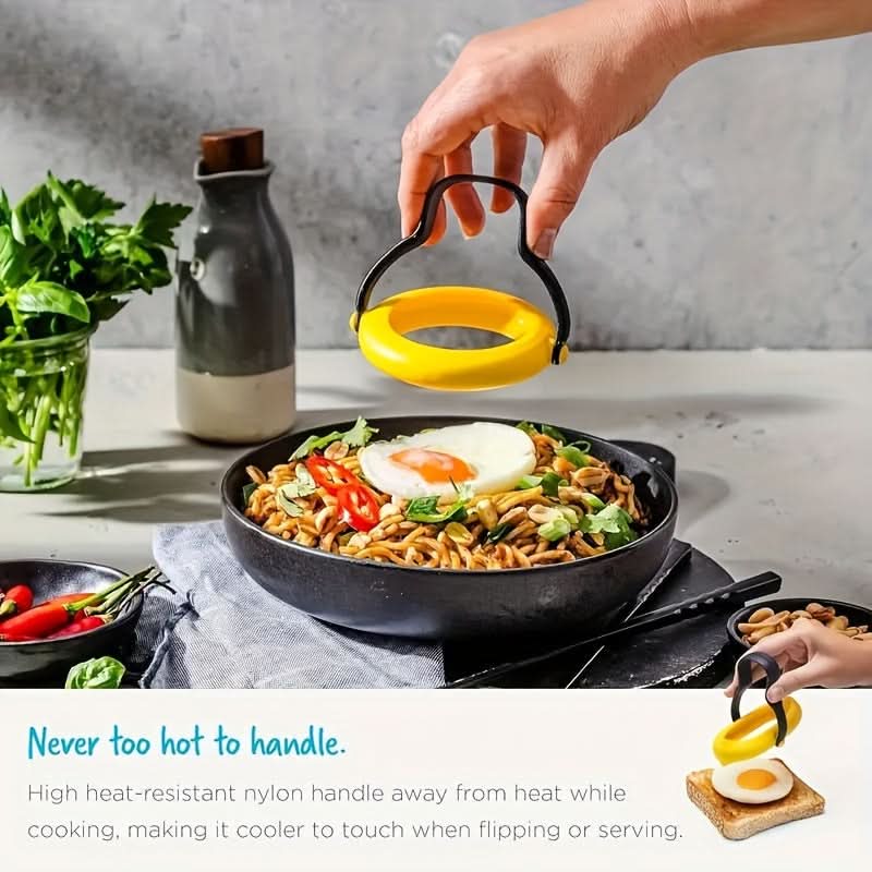 Flexi Grip Deluxe Non-Stick Egg Poacher – 360° Rotating Handle, Leakproof Design