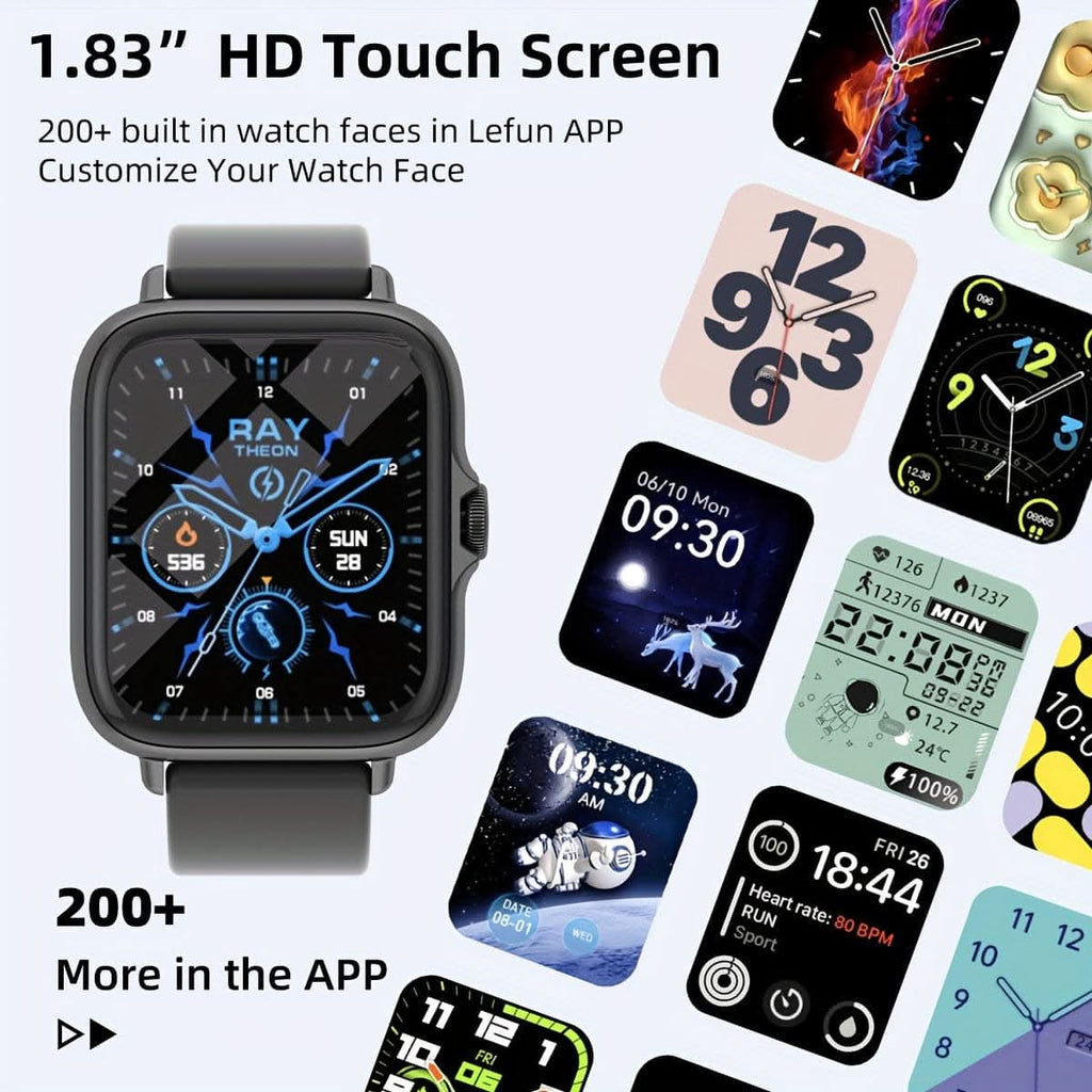 Smart Sports Watch for Men & Women – Full Touchscreen, Fitness Tracker