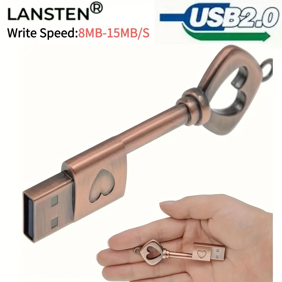 8GB High-Speed USB 2.0 Flash Drive