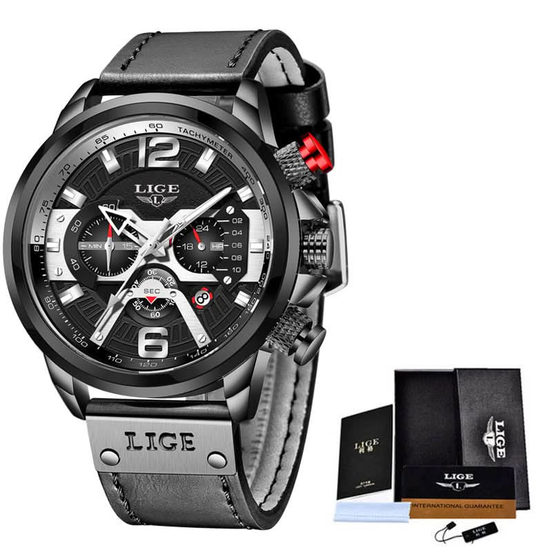 Men’s Quartz Sports Watch with Calendar & Small Three-Hand Dial Timepiece