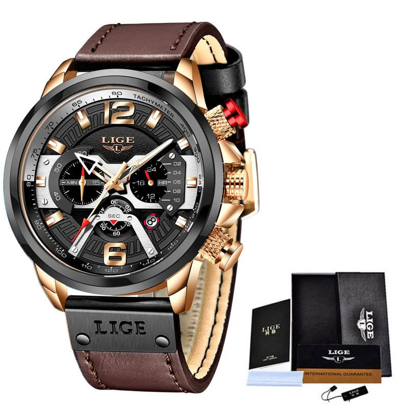 Men’s Quartz Sports Watch with Calendar & Small Three-Hand Dial Timepiece