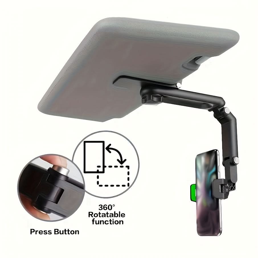 360° Rotatable Car Sun Visor Phone Holder – Multi-Functional iPhone & Smartphone Mount