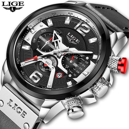Men’s Quartz Sports Watch with Calendar & Small Three-Hand Dial Timepiece