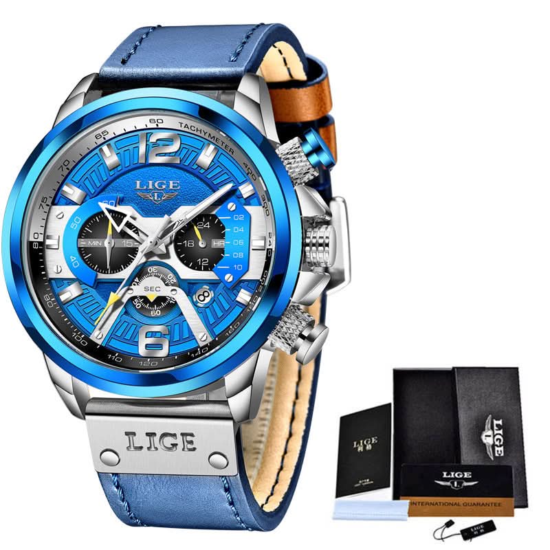 Men’s Quartz Sports Watch with Calendar & Small Three-Hand Dial Timepiece