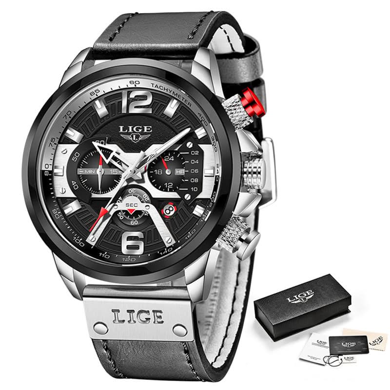 Men’s Quartz Sports Watch with Calendar & Small Three-Hand Dial Timepiece