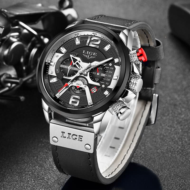Men’s Quartz Sports Watch with Calendar & Small Three-Hand Dial Timepiece