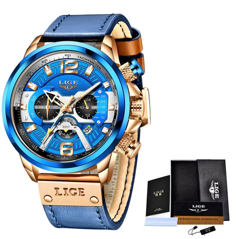 Men’s Quartz Sports Watch with Calendar & Small Three-Hand Dial Timepiece
