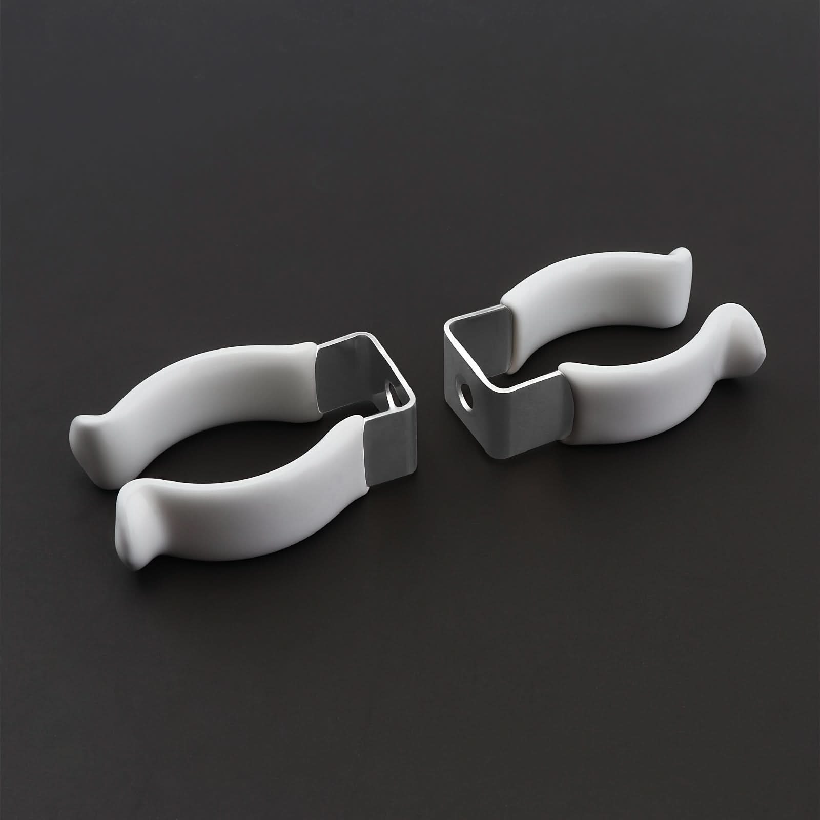 10-Pack T8 Stainless Steel U-Clip Brackets for Fluorescent LED Bulb Installation