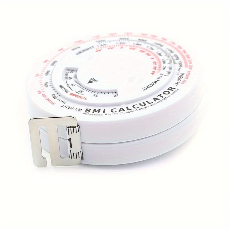 BMI Calculator Tape Measure – 1.5m Retractable Body Measuring Tape