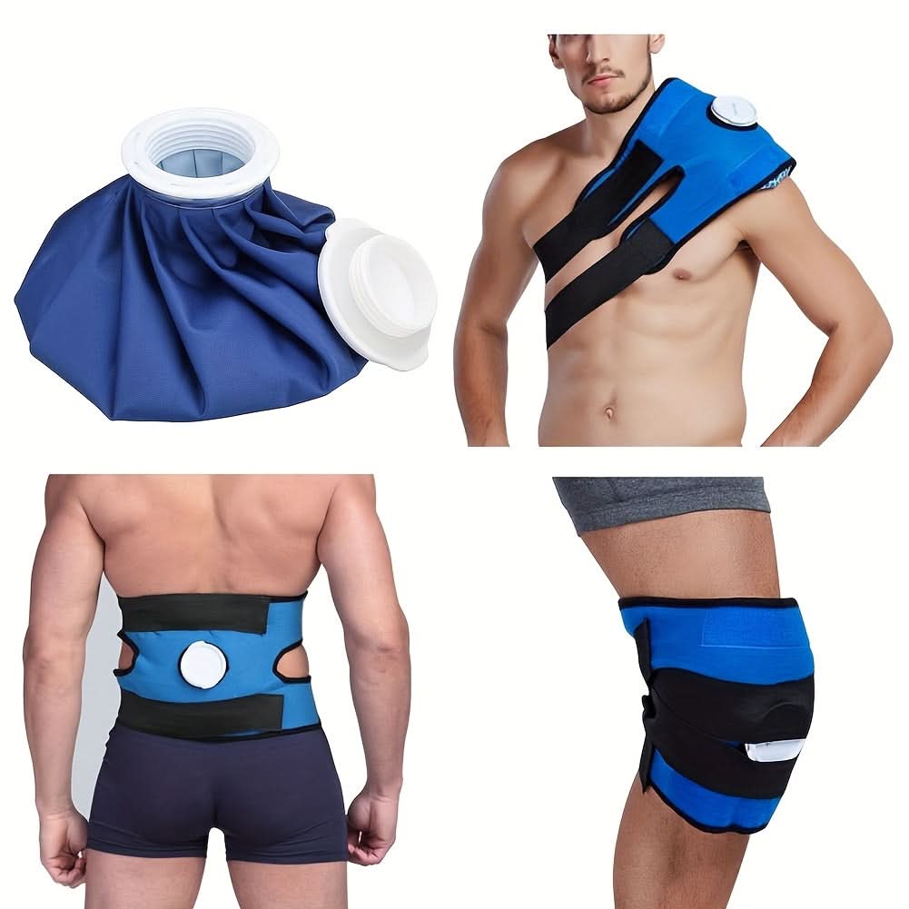 Reusable Ice Pack for Knee, Ankle & Neck – Hot/Cold Therapy Pack with Elastic Support