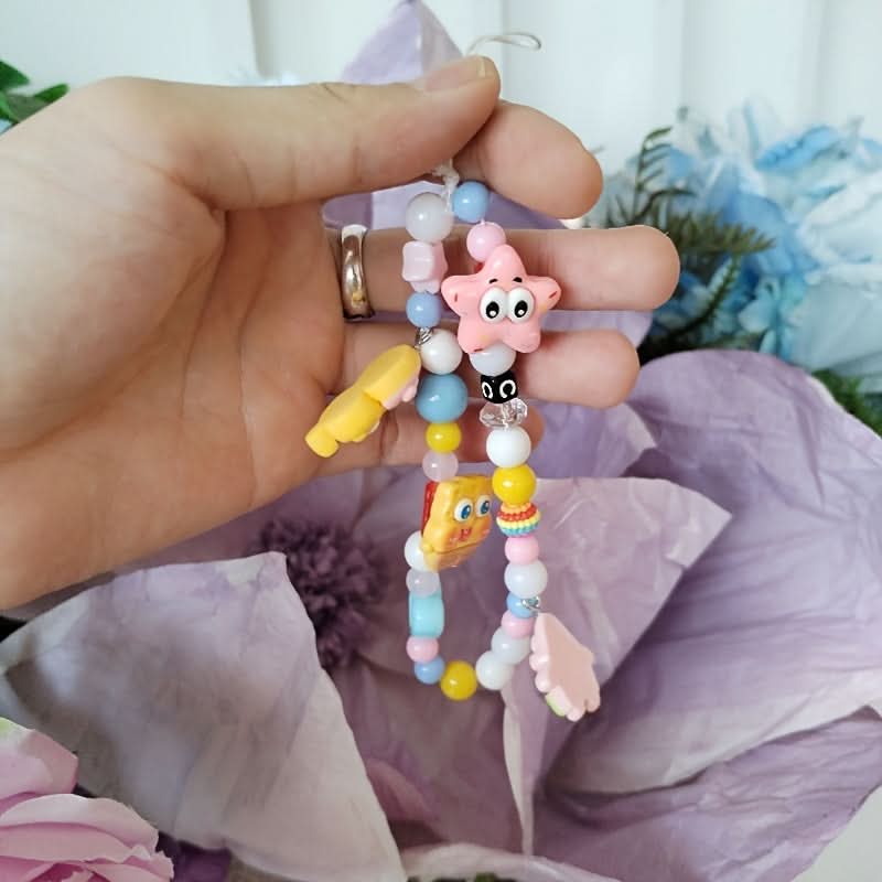 Starfish Beaded Phone Lanyard Wrist Strap