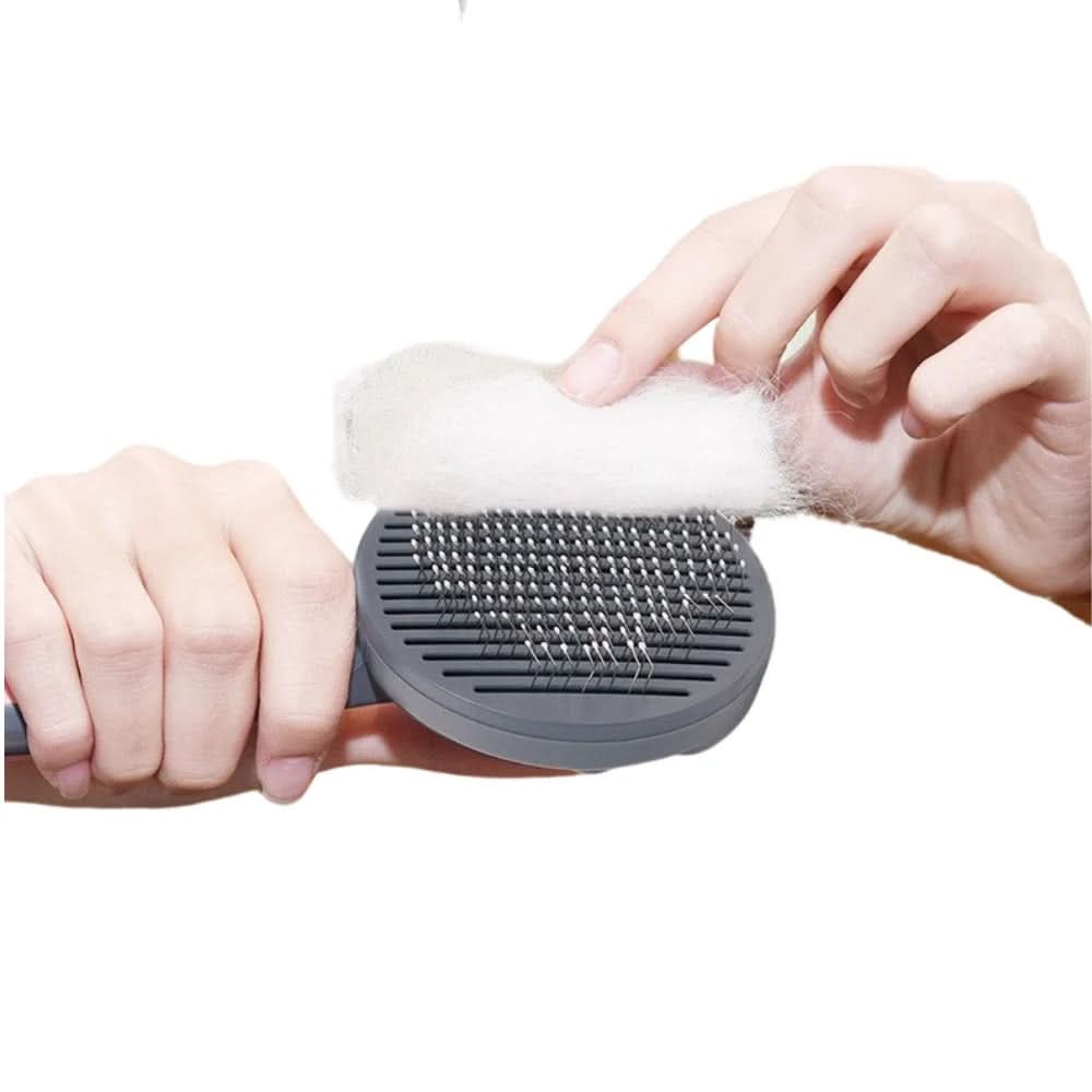 Professional Slicker Pet Hair Remover Brush - Self-Cleaning Tool for Dogs & Cats