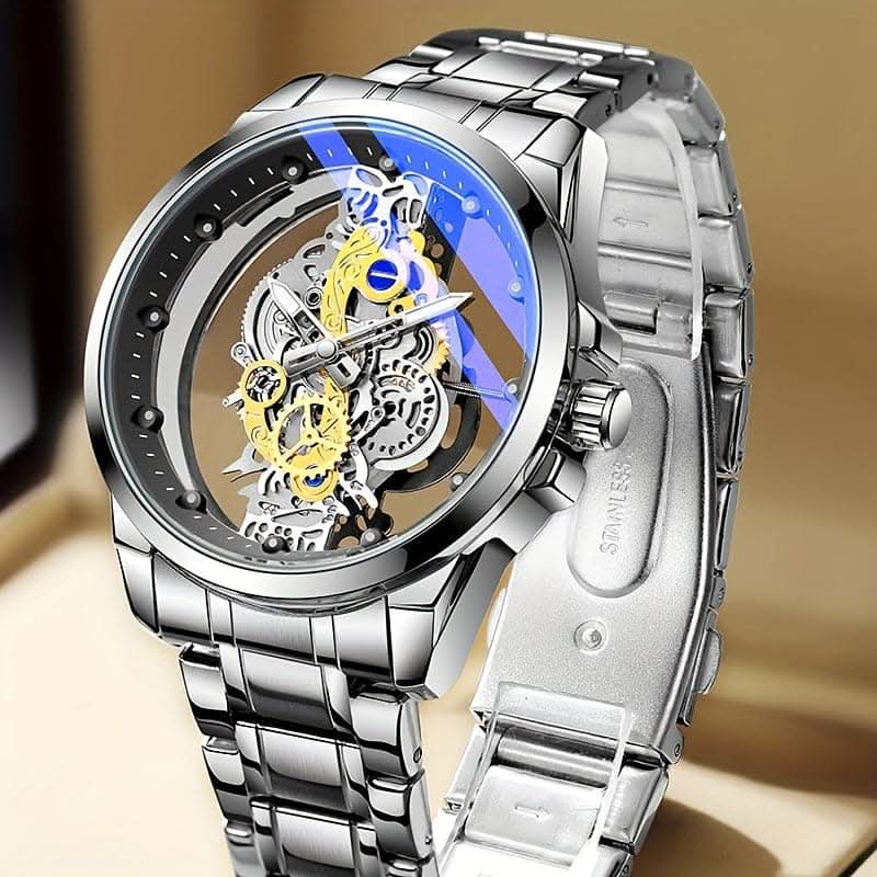 TPW Elegant Men's Quartz Watch – Durable Steel Strap