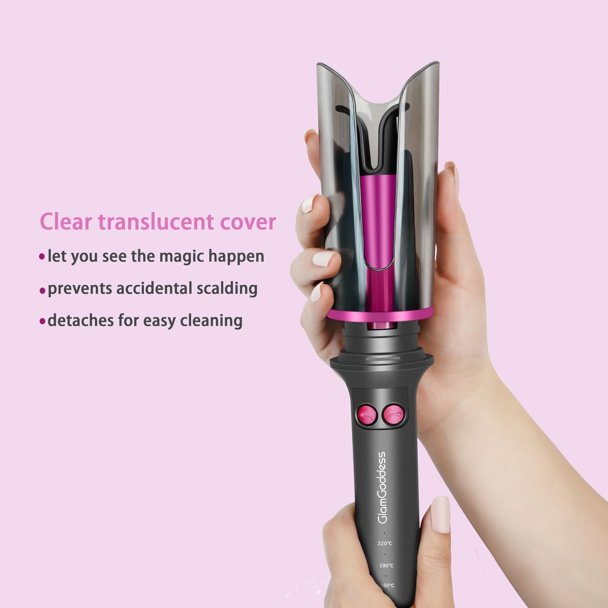 Automatic Curling Iron - Rotating Hair Curler with Anti-Tangle