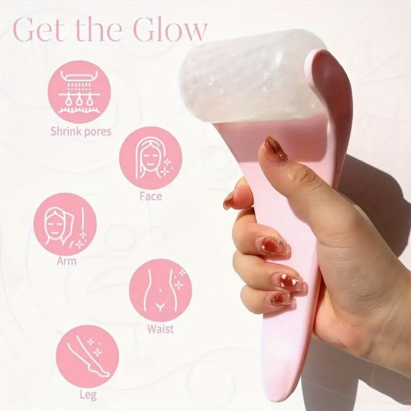 Cryotherapy Ice Roller & Gua Sha Facial Set