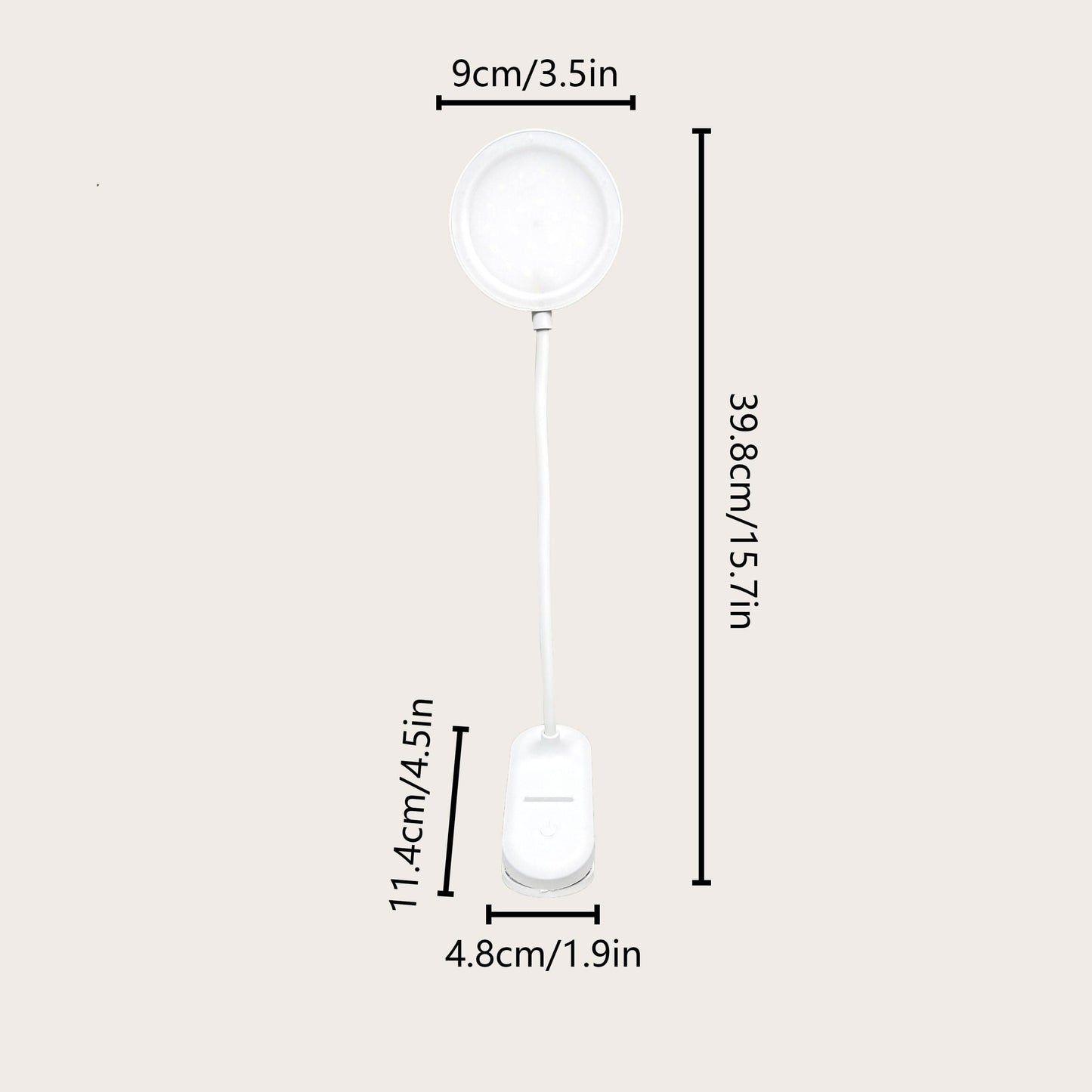 Dimmable USB Rechargeable Clip-On LED Desk Lamp