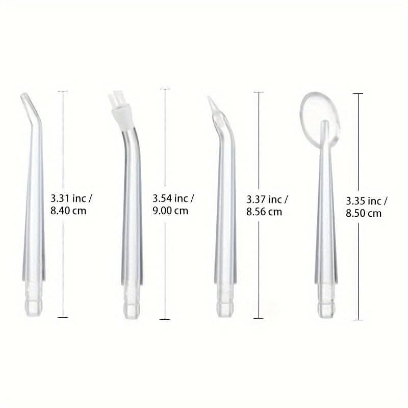 8-Pack Gentle Care Water Flosser Tips – Durable Plastic Nozzles for Oral Irrigators