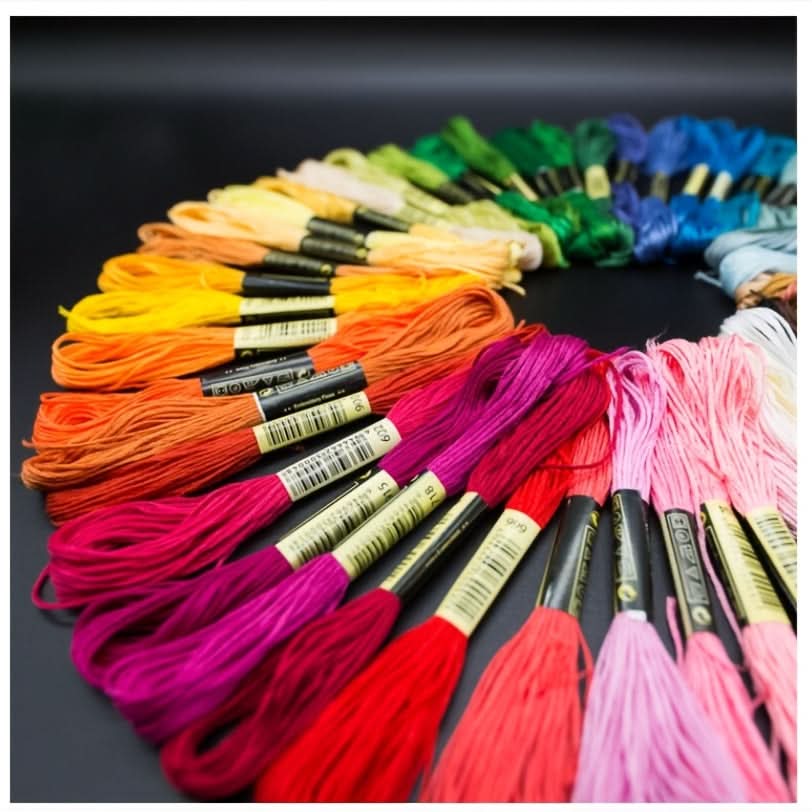 50PCS Rainbow Embroidery Floss Thread Set