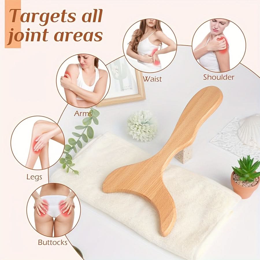 Beech Wood Gua Sha Scraping Plate – IASTM Massage Tool