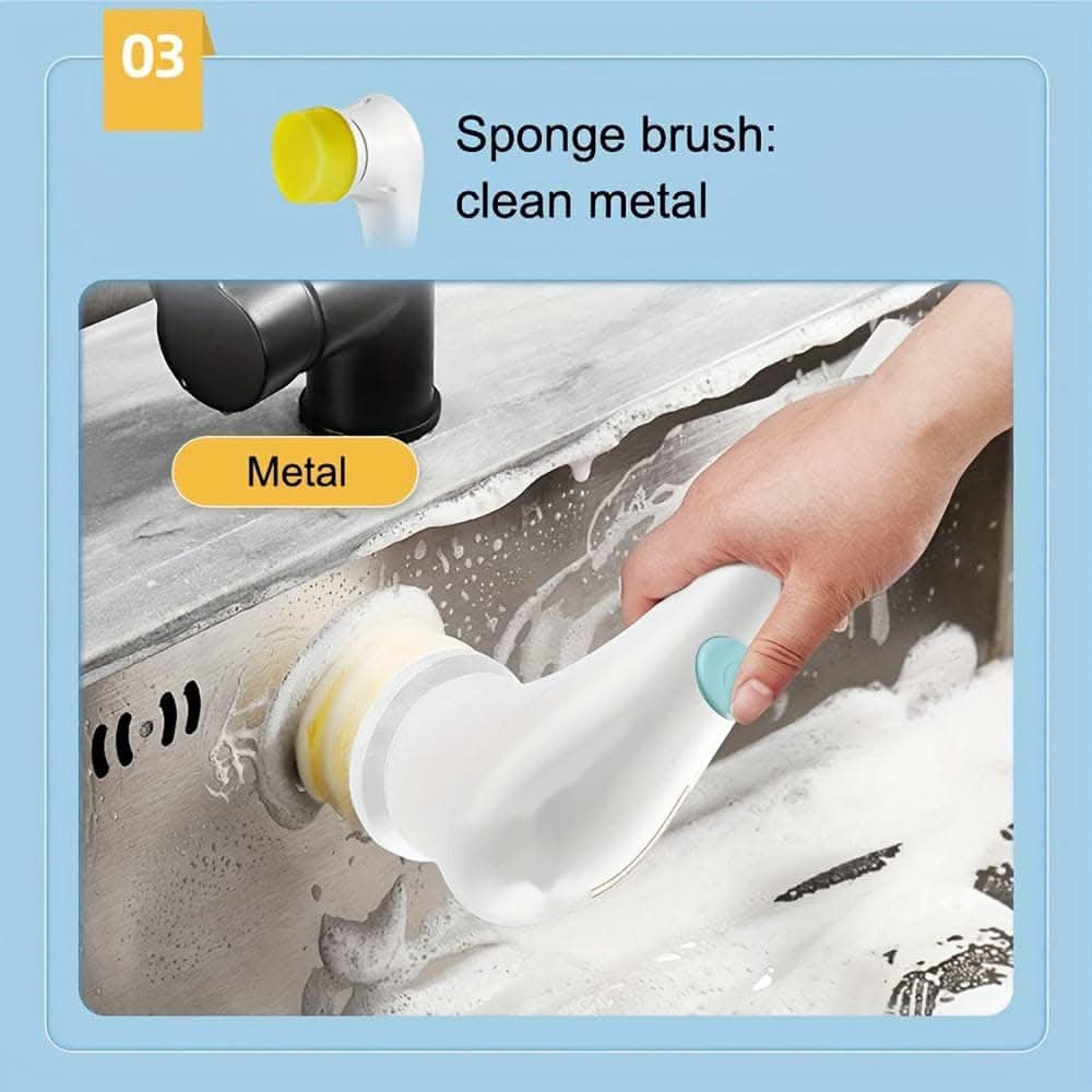 5-in-1 Cordless Electric Spin Scrubber