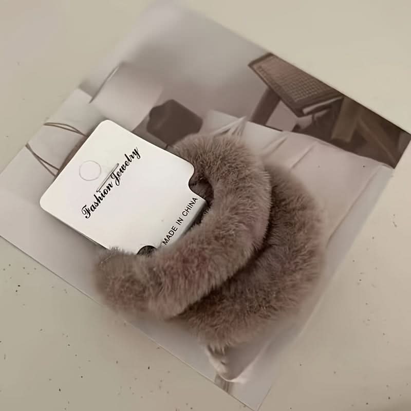 6PCS Plush Hair Ties Set for Women