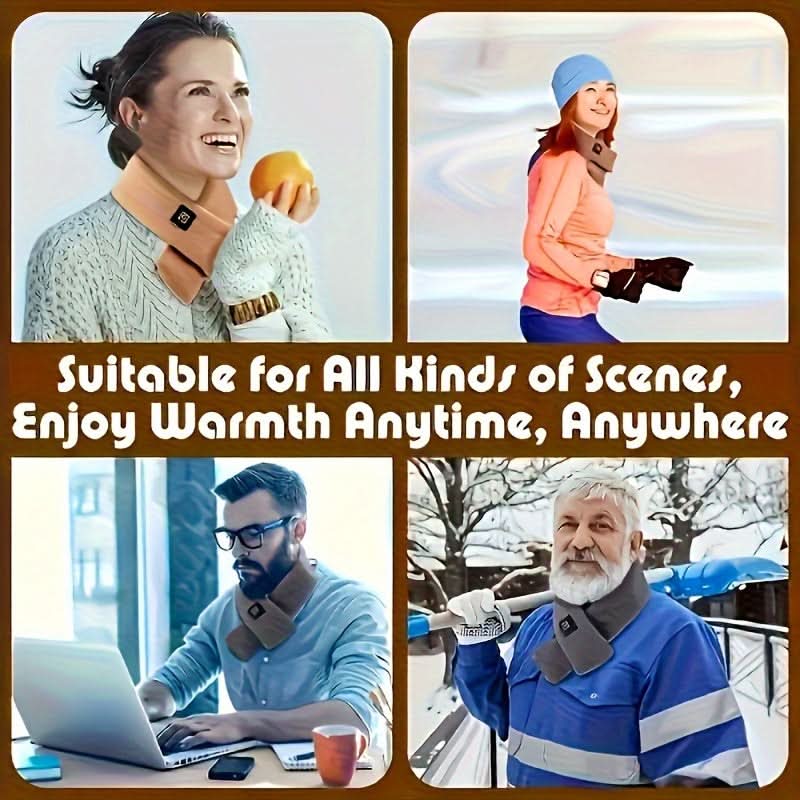 USB Heated Scarf – Adjustable Temperature, Neck & Knee Protection