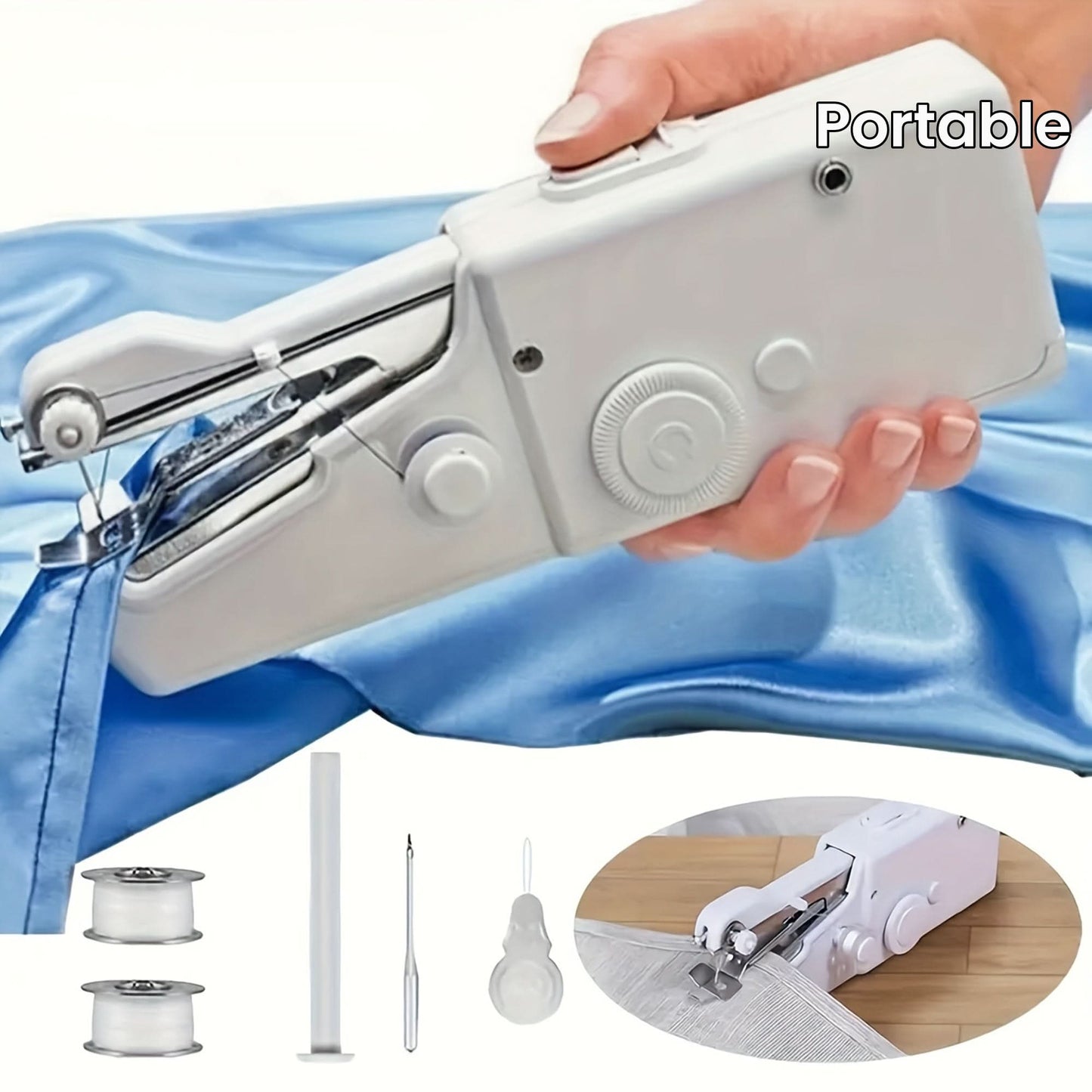 Compact Handheld Sewing Machine for Quick Repairs