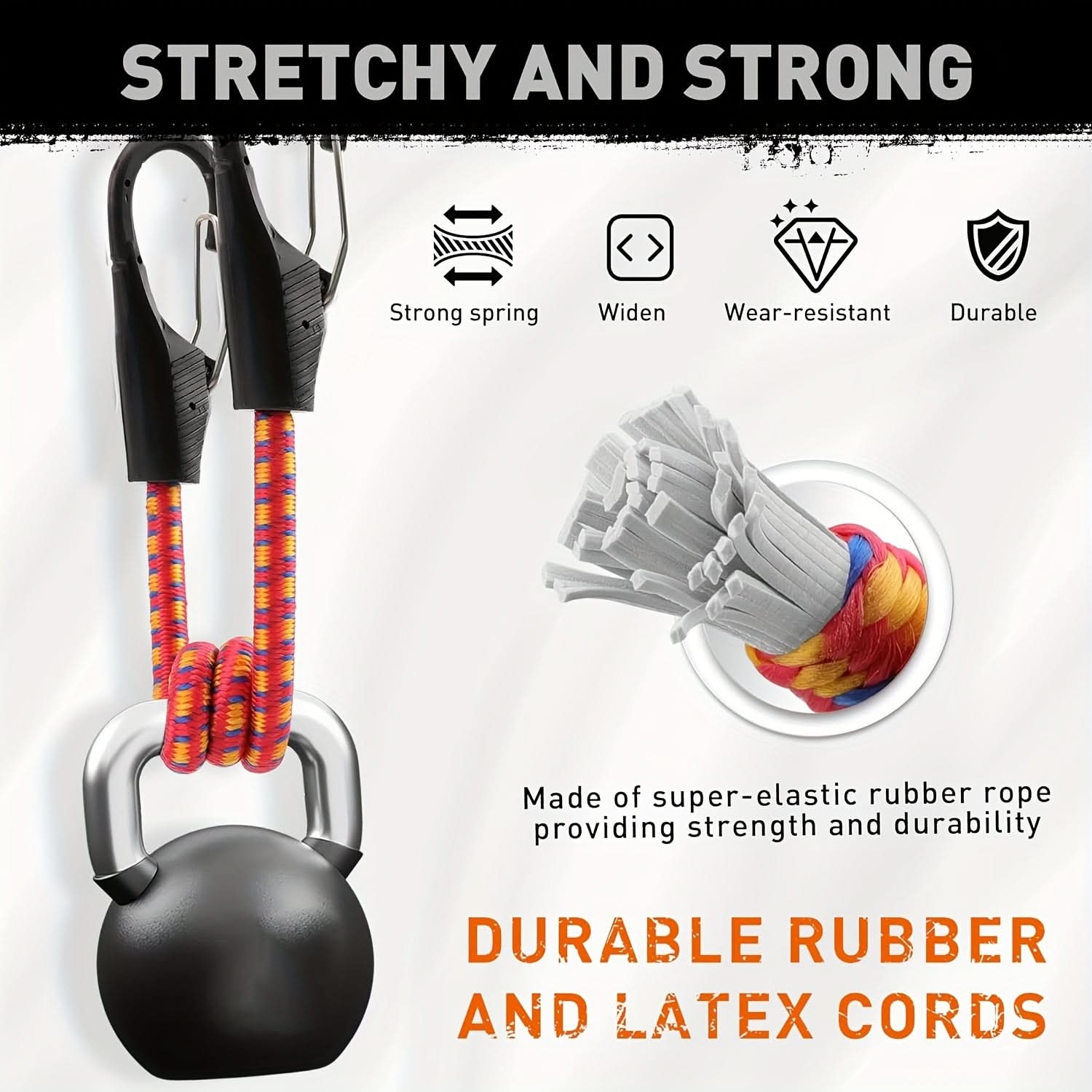 10-Piece Heavy-Duty Bungee Cord Set