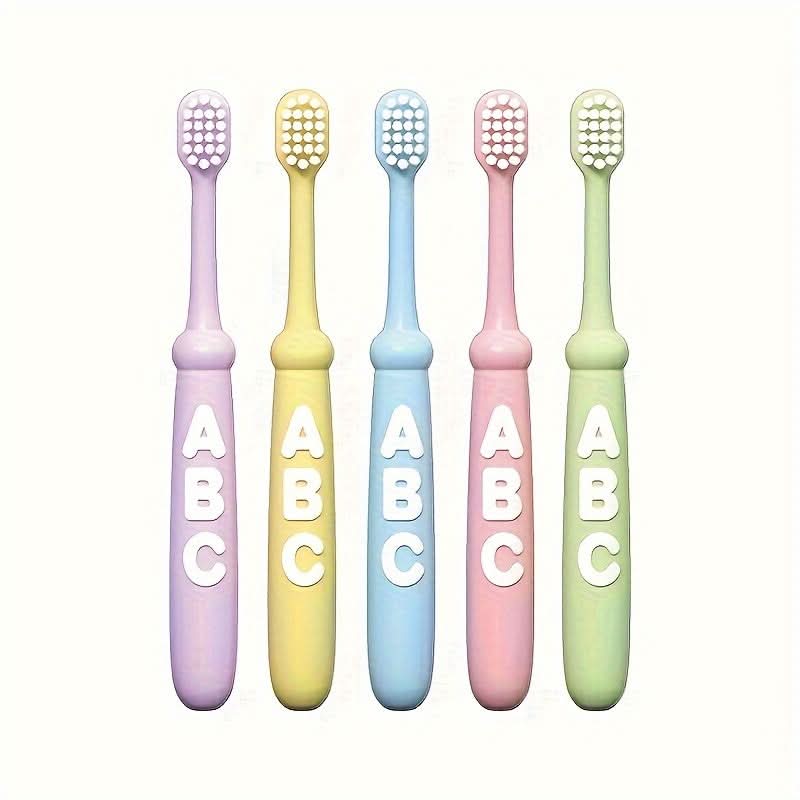 10-Pack Cartoon Kids' Soft Bristle Toothbrushes – Gentle Gum Care