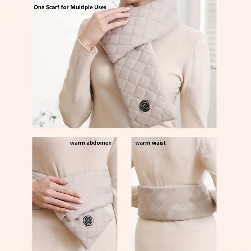 USB Heated Scarf for Women - 3 Temperature Settings