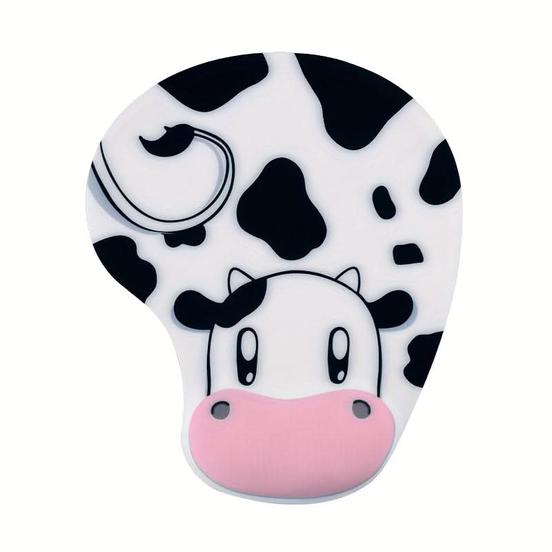 Ergonomic Cow Wrist Rest Mouse Pad – Soft Silicone