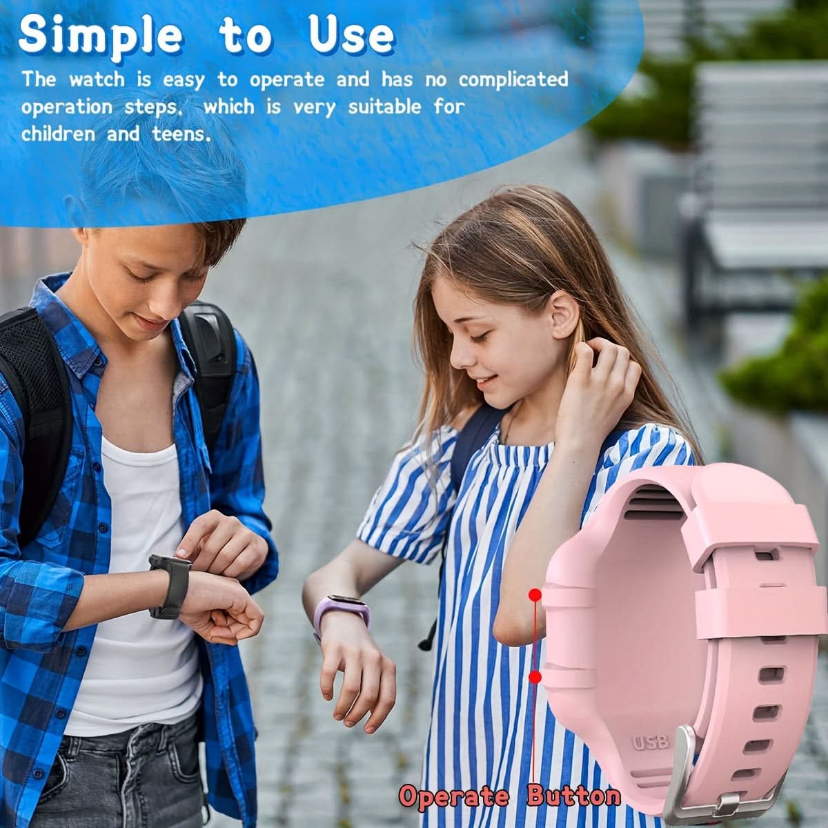 Kids Activity Tracker Smart Watch with Pedometer