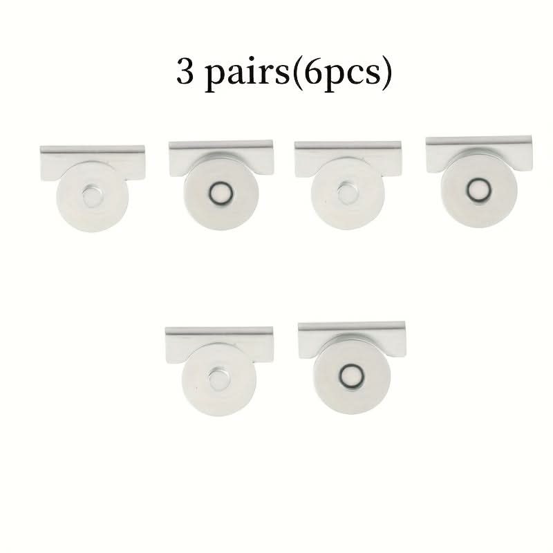6pc Magnetic Bag Clasps,  DIY Purse Closures for Handbags