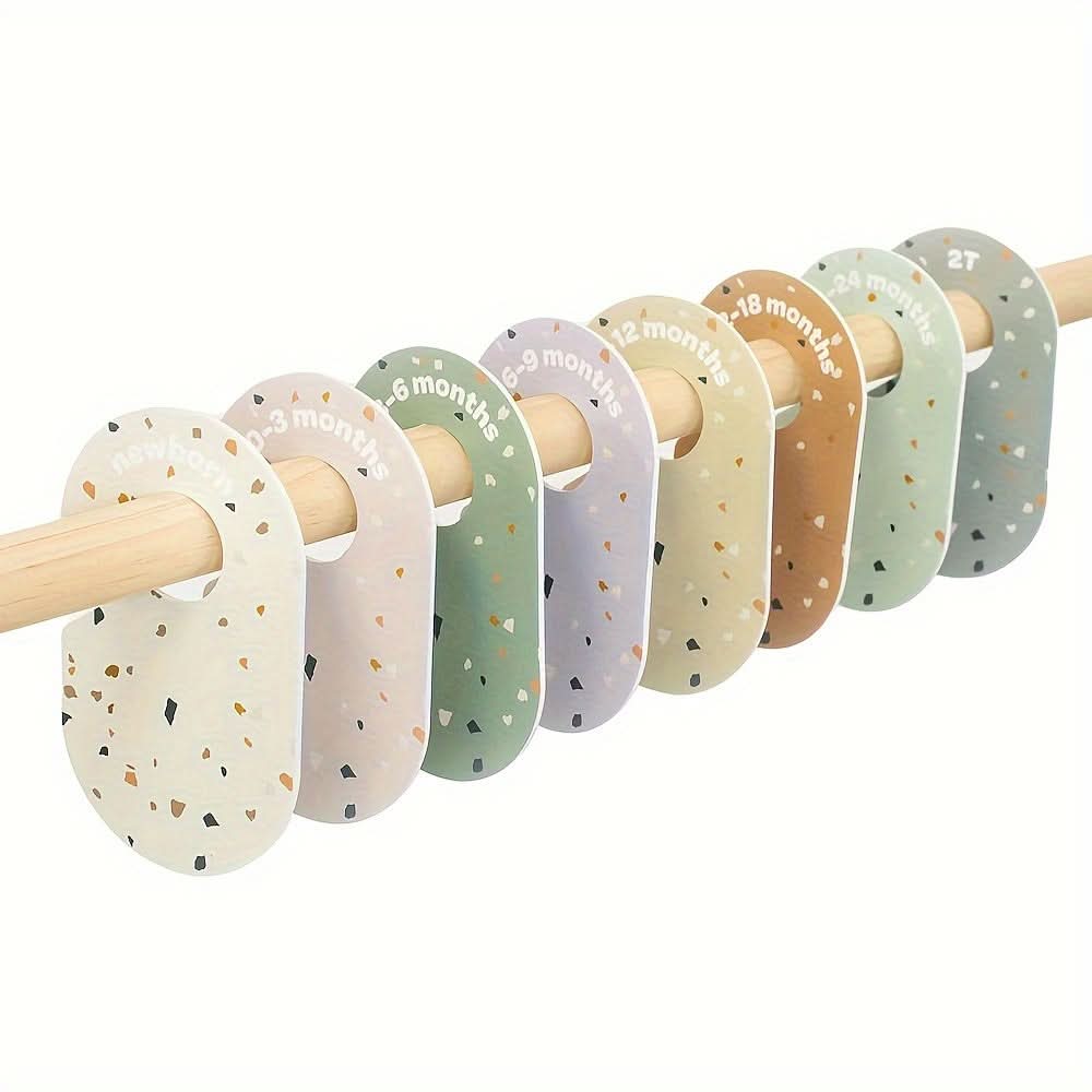 8pcs Newborn Closet Dividers – Double-Sided Size Organizers for Baby Clothes