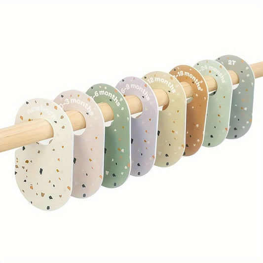 8pcs Newborn Closet Dividers – Double-Sided Size Organizers for Baby Clothes