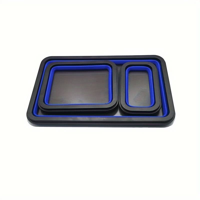 3-Piece Magnetic Silicone Tray Set for Tools