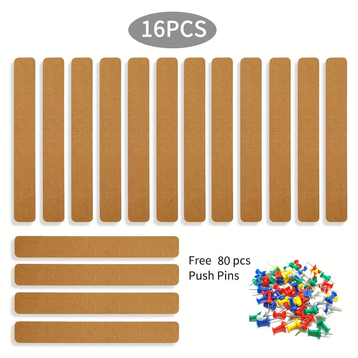 Self-Adhesive Long Cork Strips - 4pcs/8pcs/16pcs
