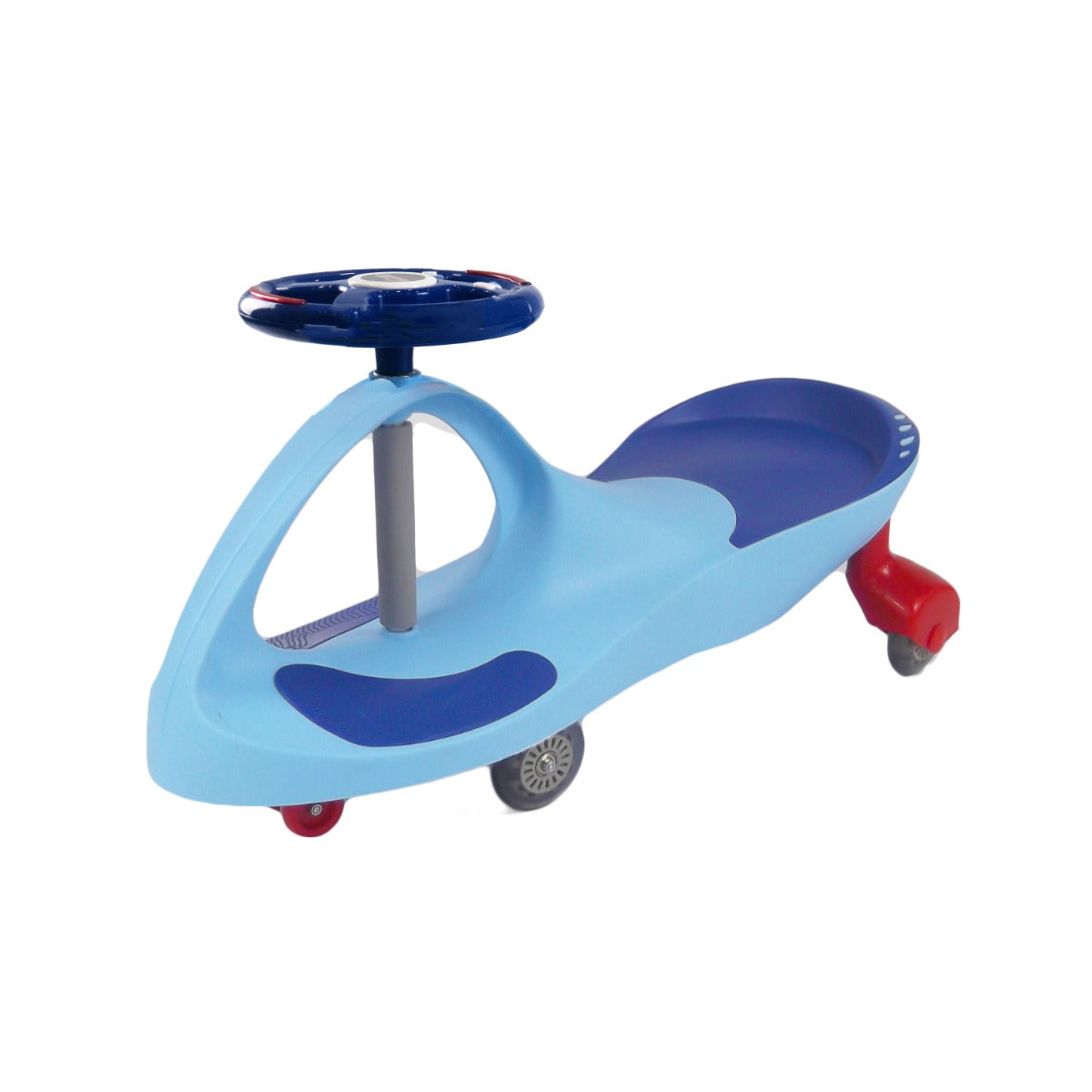 Swing Car for Kids Blue with Light Wheels