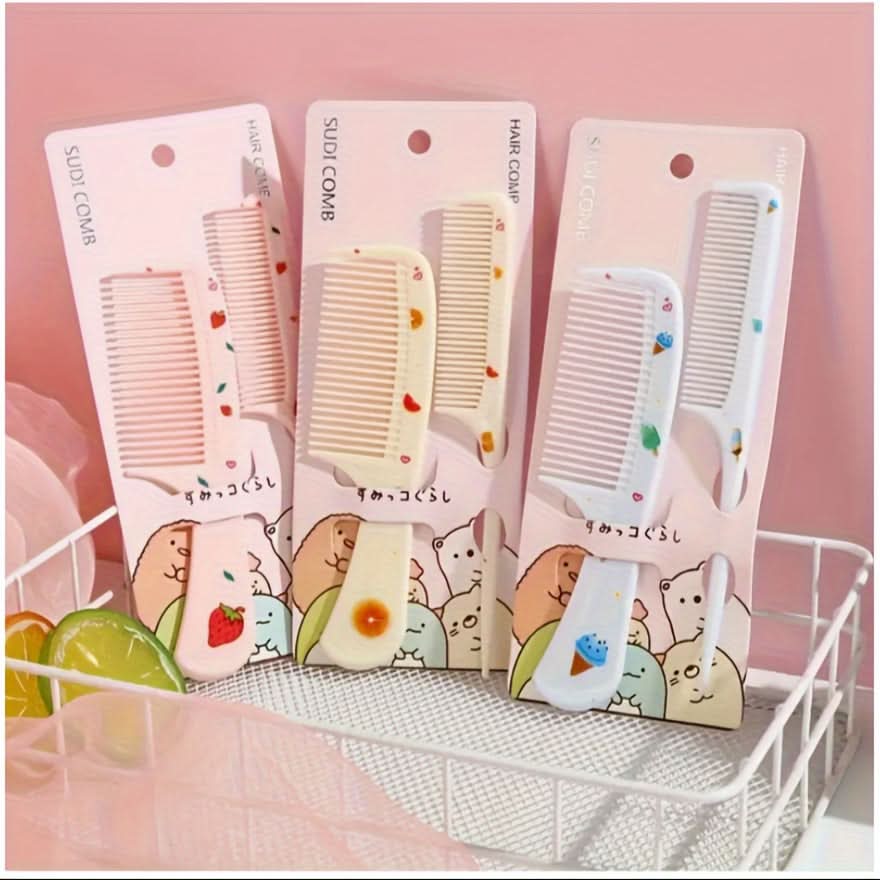 2PCS Cartoon Kids Anti-Static Hair Combs