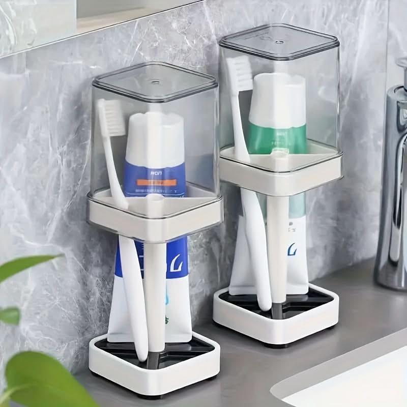 Dustproof Toothbrush and Toothpaste Holder Set
