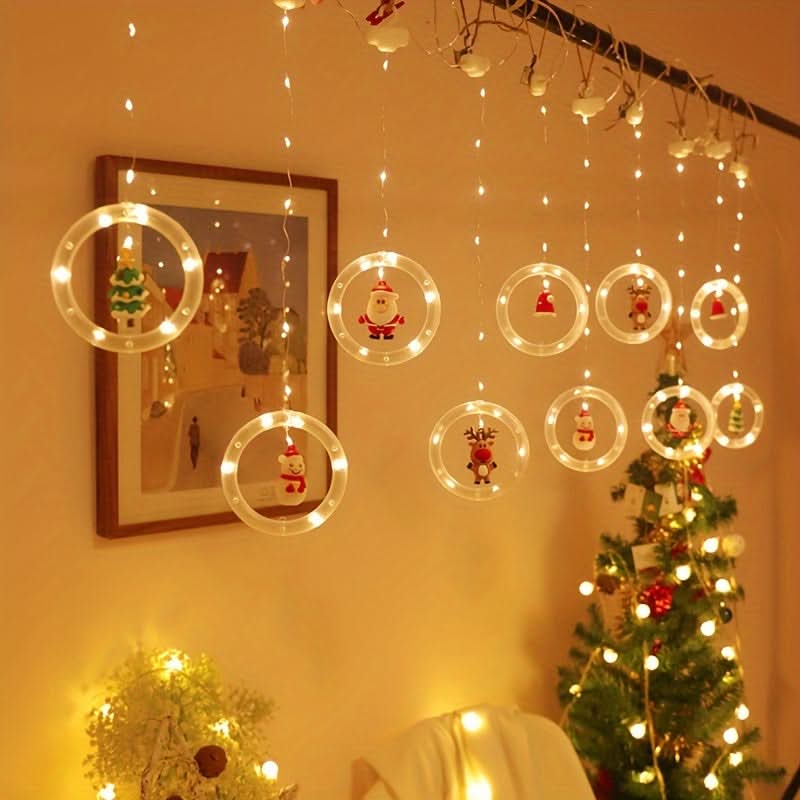 USB LED Christmas Santa Light String for Decor