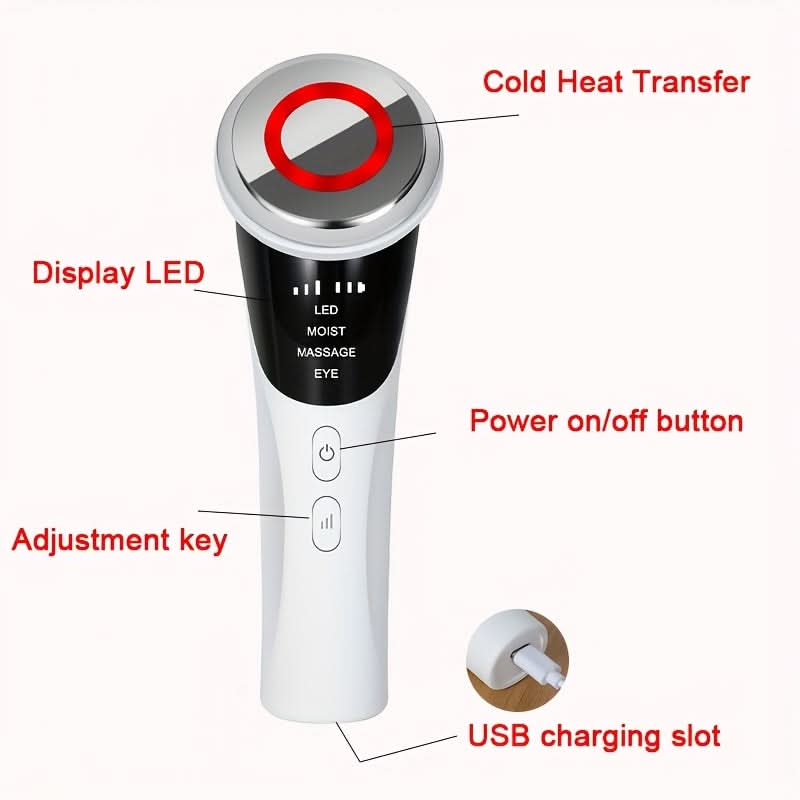 Rechargeable Face & Neck Massager – 4-Color, USB Charging